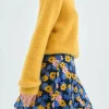 Falda corta evasé con estampado floral-COMPAÑIAFANTASTICA Fashion