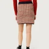Falda de punto con estampado de cuadros-COMPAÑIAFANTASTICA Cheap
