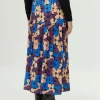 Falda larga estampado floral Camille-COMPAÑIAFANTASTICA Hot