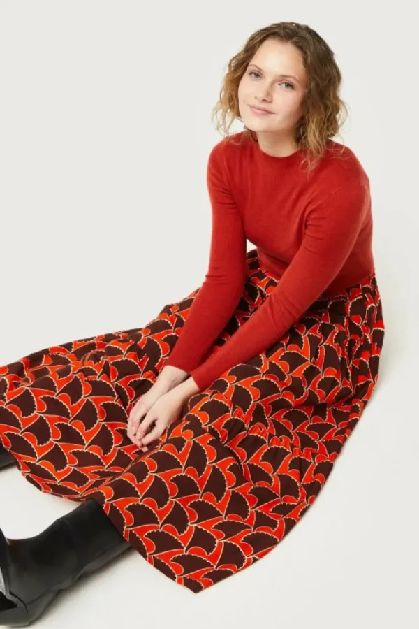 Falda larga estampado geométrico Pai Pai-COMPAÑIAFANTASTICA Cheap