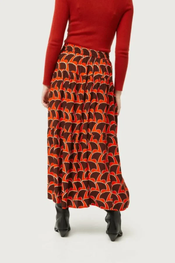 Falda larga estampado geométrico Pai Pai-COMPAÑIAFANTASTICA Cheap