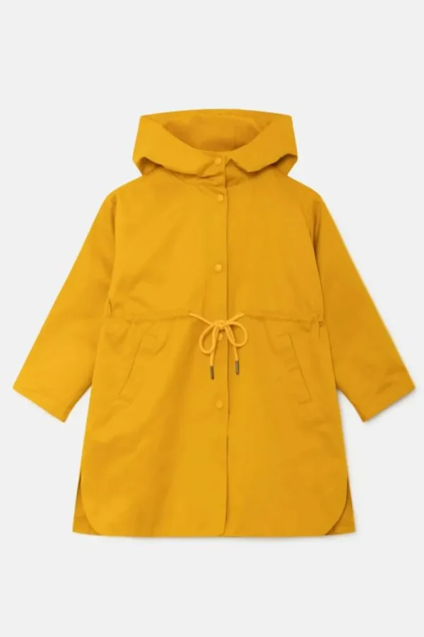 Gabardina unisex con capucha amarilla-MINI Flash Sale
