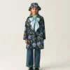 Gabardina unisex con estampado floral azul-MINI Best