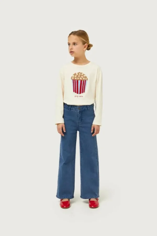 Jeans de niña rectos azules-MINI Clearance