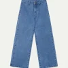 Jeans de niña rectos azules-MINI Clearance