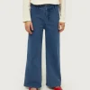 Jeans de niña rectos azules-MINI Clearance