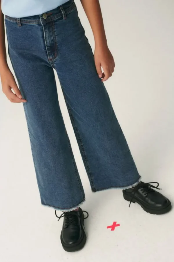 Jeans de niña rectos azules-MINI Fashion