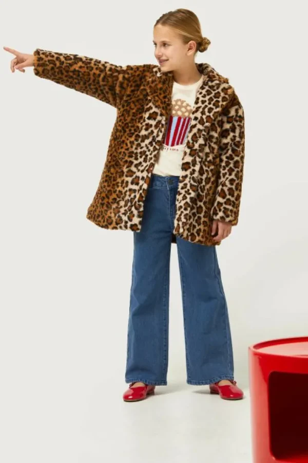 Jeans de niña rectos azules-MINI Clearance