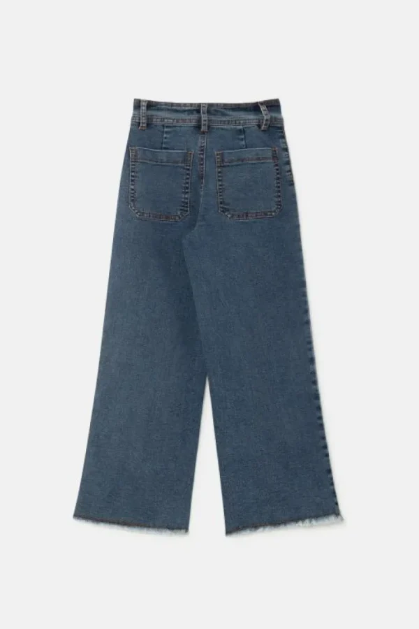 Jeans de niña rectos azules-MINI Fashion