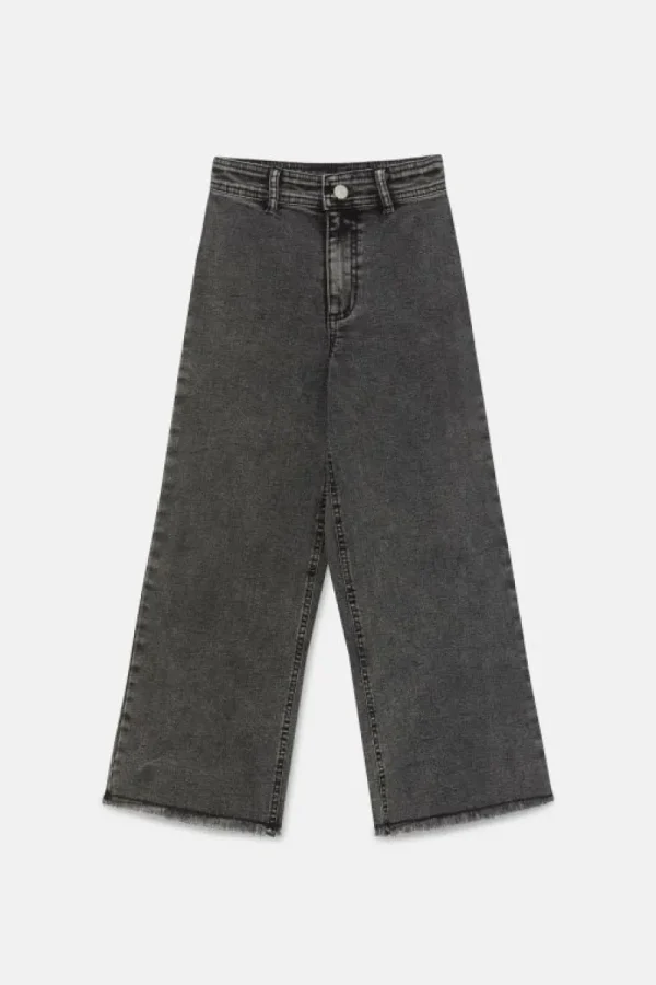 Jeans de niña rectos negros-MINI Fashion