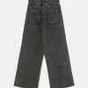 Jeans de niña rectos negros-MINI Fashion