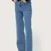 Jeans largos rectos azules-COMPAÑIAFANTASTICA Outlet