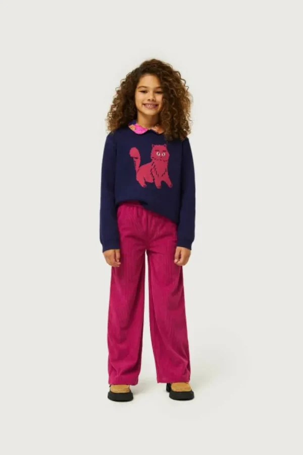 Jersey de niña con print de gato-MINI Discount