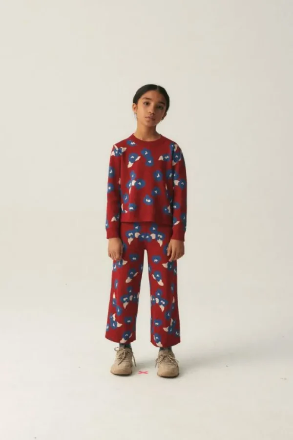 Jersey de niña de punto con estampado de flores-MINI Flash Sale