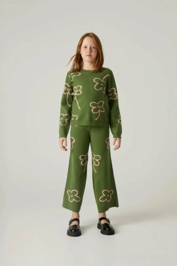 Jersey de niña de punto con estampado floral-MINI Cheap