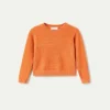 Jersey de niña de punto con textura naranja-MINI Online