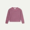 Jersey de niña de punto con textura morado-MINI Cheap