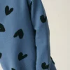Jersey de niña de punto con estampado de corazones-MINI Best