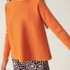 Jersey de niña de punto evasé naranja-MINI Outlet