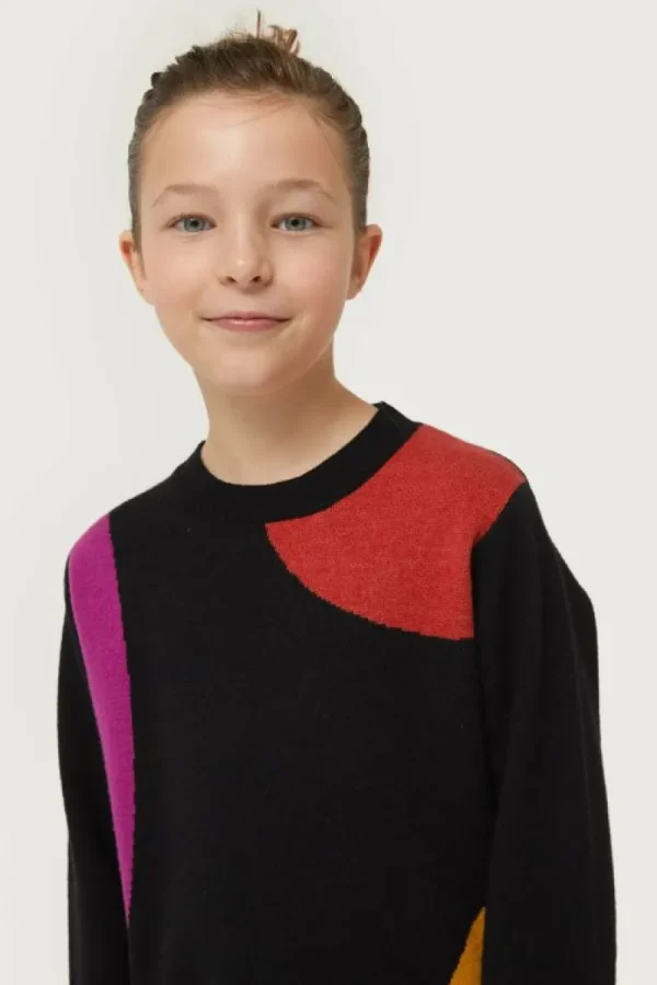 jersey_de_nia_de_punto_ja_2-4.webp Jersey de niña de punto jacquard estampado de círculos-MINI Flash Sale