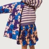 Jersey de niña de punto rayas moradas-MINI Store