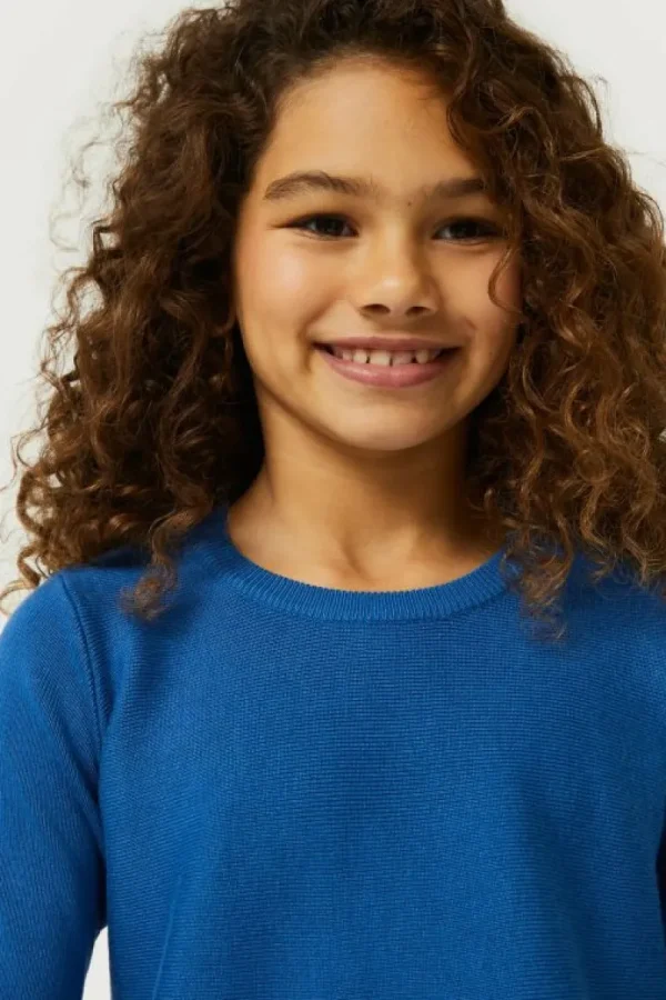 Jersey de niña evasé azul-MINI New