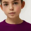 Jersey de niña evasé morado-MINI Outlet