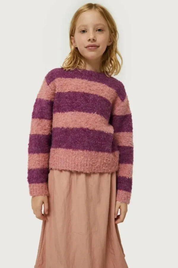 Jersey de niña rayas moradas-MINI Best
