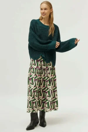 Jersey detalle bajo verde-COMPAÑIAFANTASTICA Online