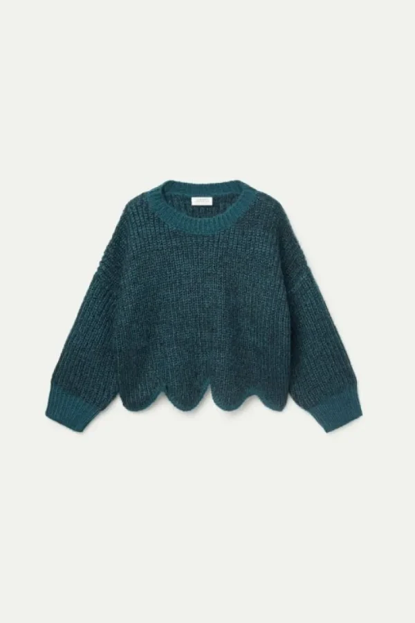 Jersey detalle bajo verde-COMPAÑIAFANTASTICA Online