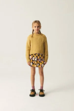 Jersey unisex crop de punto amarillo-MINI Shop