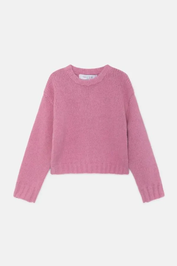 Jersey unisex crop de punto rosa-MINI Hot
