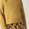 Jersey unisex crop de punto amarillo-MINI Shop