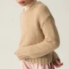 Jersey unisex crop de punto beige-MINI Shop