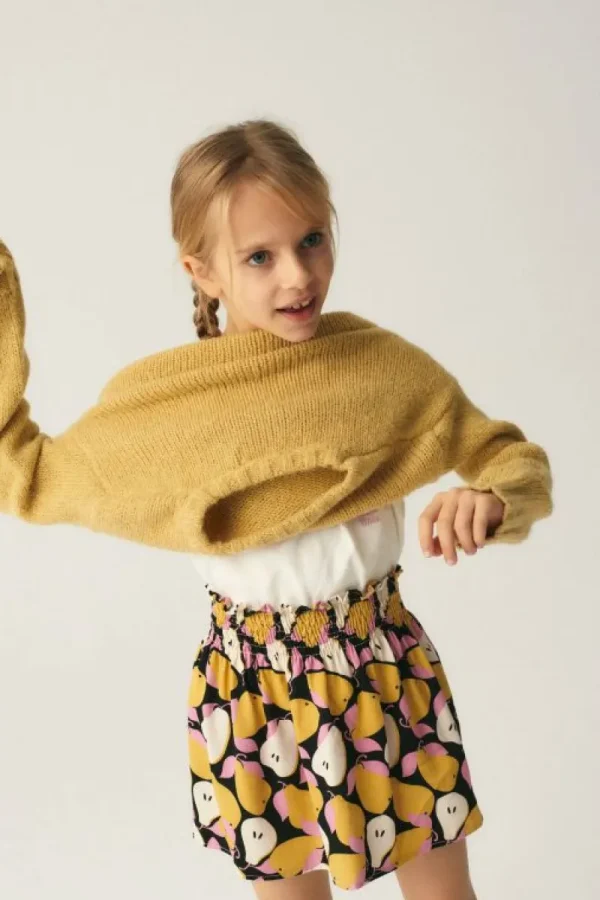 Jersey unisex crop de punto amarillo-MINI Shop