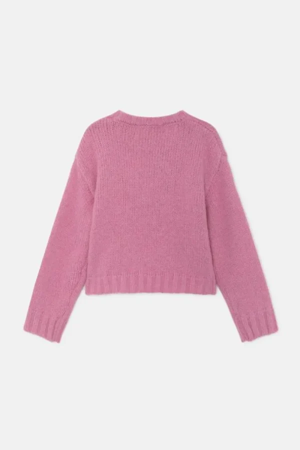 Jersey unisex crop de punto rosa-MINI Hot