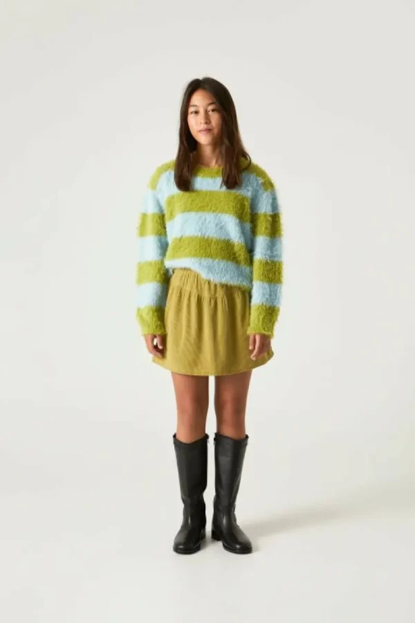 Jersey unisex de punto con estampado de rayas-MINI Sale