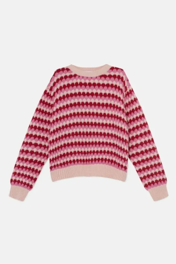 Jersey unisex de punto con estructura rosa-MINI Clearance