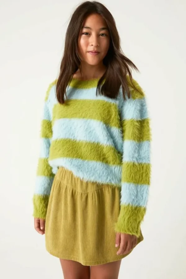 Jersey unisex de punto con estampado de rayas-MINI Sale