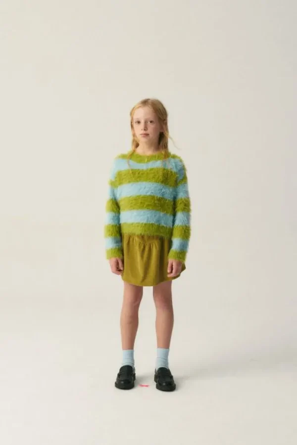 Jersey unisex de punto con estampado de rayas-MINI Sale