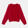 Jersey unisex de punto efecto pelo rojo-MINI Store