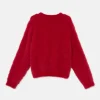 Jersey unisex de punto efecto pelo rojo-MINI Store