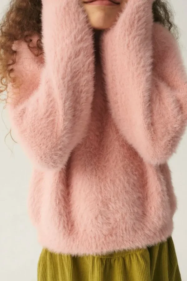 Jersey unisex de punto efecto pelo rosa-MINI Shop