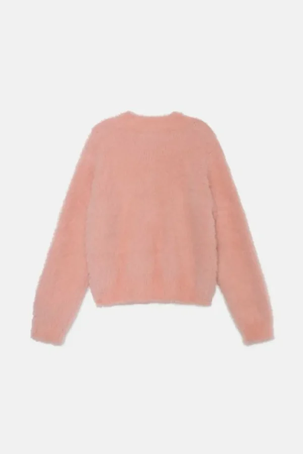 Jersey unisex de punto efecto pelo rosa-MINI Shop