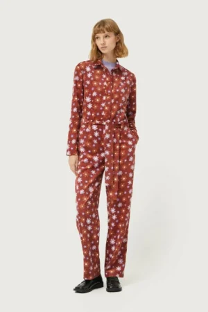 Mono de pana estampado floral Montana-COMPAÑIAFANTASTICA Clearance