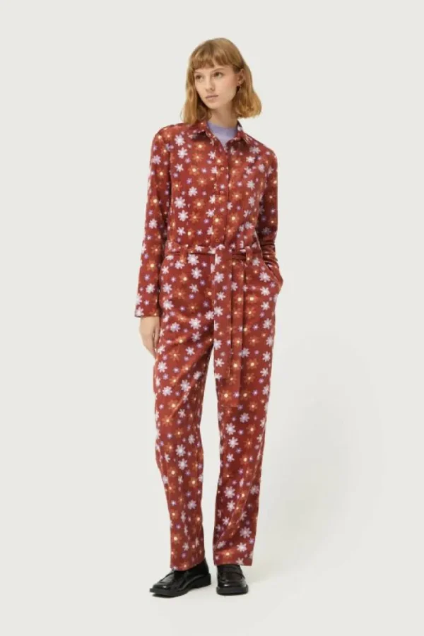 Mono de pana estampado floral Montana-COMPAÑIAFANTASTICA Clearance