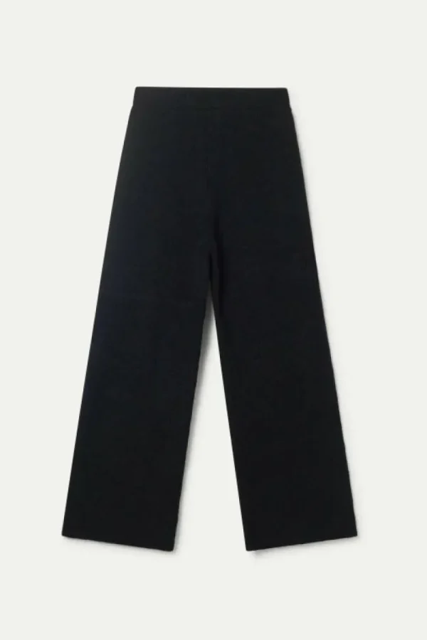 Pantalón ancho de punto negro-COMPAÑIAFANTASTICA Hot