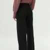 Pantalón ancho de punto negro-COMPAÑIAFANTASTICA Hot