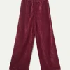 Pantalón de chenilla marrón-COMPAÑIAFANTASTICA Fashion