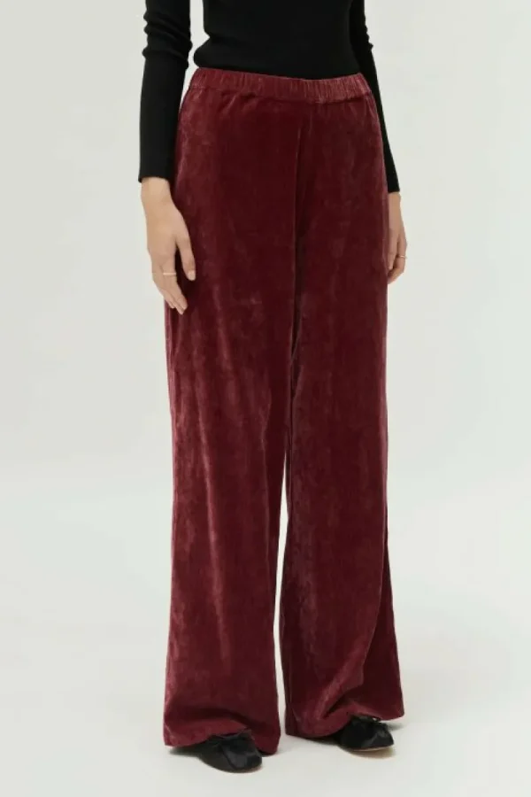 Pantalón de chenilla marrón-COMPAÑIAFANTASTICA Fashion